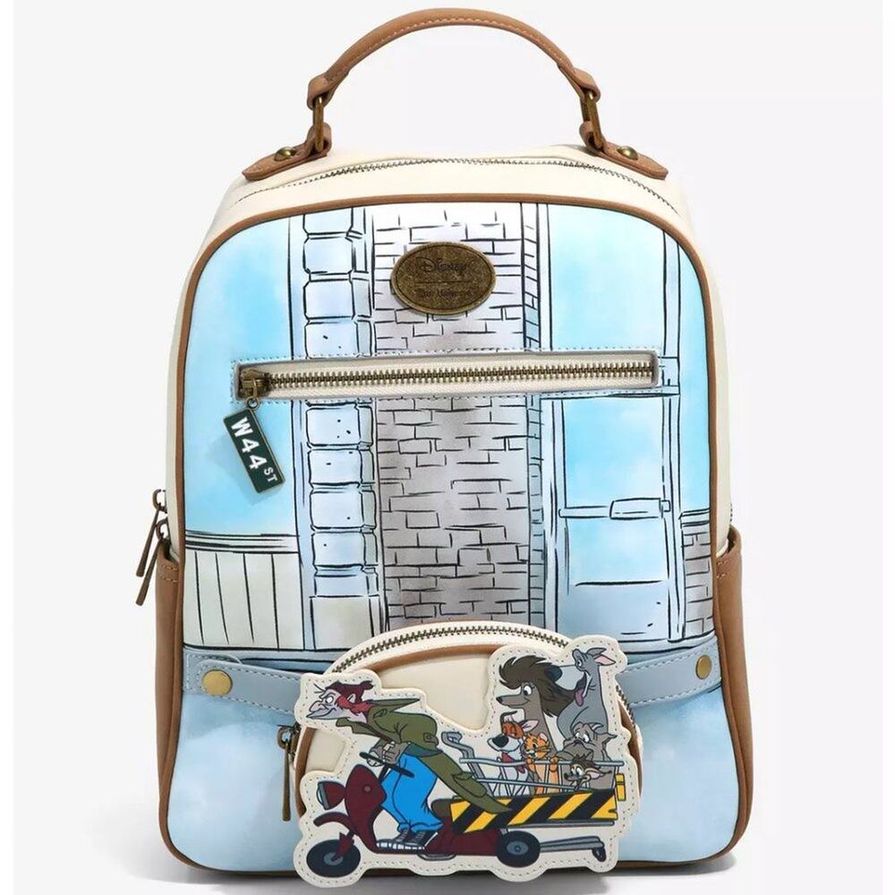 NWT Our Universe Disney Oliver & Company Cart Mini Backpack & Coin Purse Set